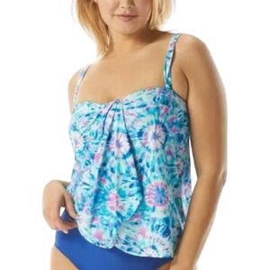 Contours by Coco Reef Multicolored Shapemaker Swimwear Tankini Adjustable Straps